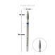 TOUCH diamond Flame nail drill bit rounded tip blue 023