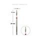 TOUCH diamond Tornado nail drill bit red 021 (H0210SD-F)