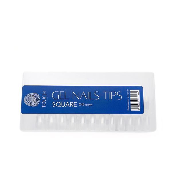 TOUCH Nail Tips for Extestion 240pcs, Square
