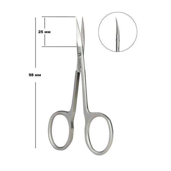 TOUCH Professional Cuticle Scissors Comfort, 98мм