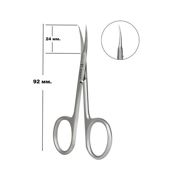 TOUCH Professional Cuticle Scissors Left, 92мм