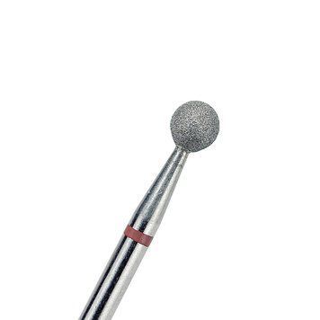 TOUCH diamond Ball nail drill bit red 4.0 mm (D040D-F)