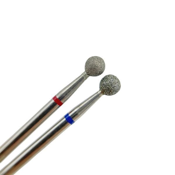 TOUCH diamond Ball nail drill bit red 4.0 mm (D040D-F)