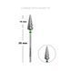 TOUCH Carbide nail drill bit with sharp tip green (L0615A20-C)
