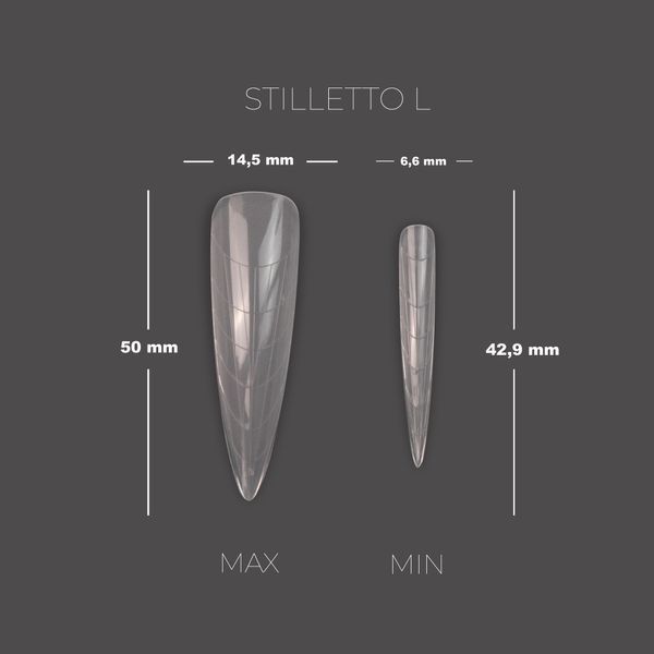 TOUCH Nail Tips Upper forms modeling 288pcs, Mix 12in1