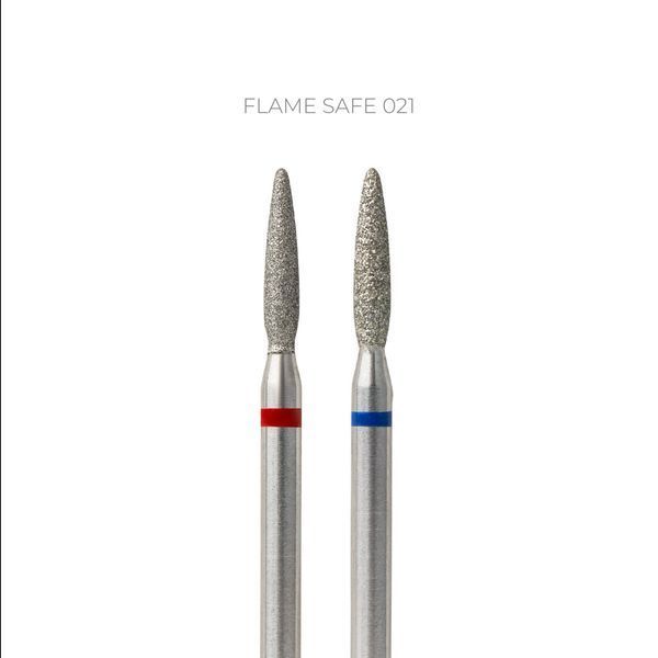 TOUCH diamond Flame nail drill bit rounded tip red 021
