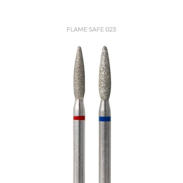 TOUCH diamond Flame nail drill bit rounded tip red 023